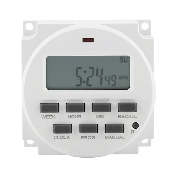 Electric Control Switch Timer , Durable Smart Programmable Digital Timer, For Fans Lights Ventilation Heaters