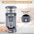 thumbnail image 5 of MINI Single Serve Coffee Maker,Instant Coffee Maker One Cup for K Cup & Ground Coffee,Portable Capsule Coffee Machine with 6 to 14oz Reservoir,90 Seconds Fast Brewing and One Button Operation, 5 of 8