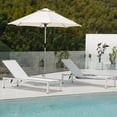 thumbnail image 4 of Grand Patio Adjustable Reclining and Wheels Outdoor Lounge Chairs with Wheels,White, 4 of 10