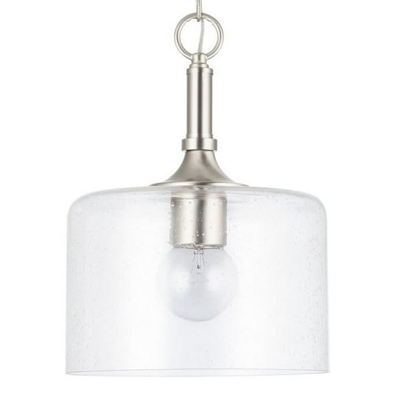 Capital Lighting 339311 Carter 1 Light 10" Wide Mini Pendant - Nickel