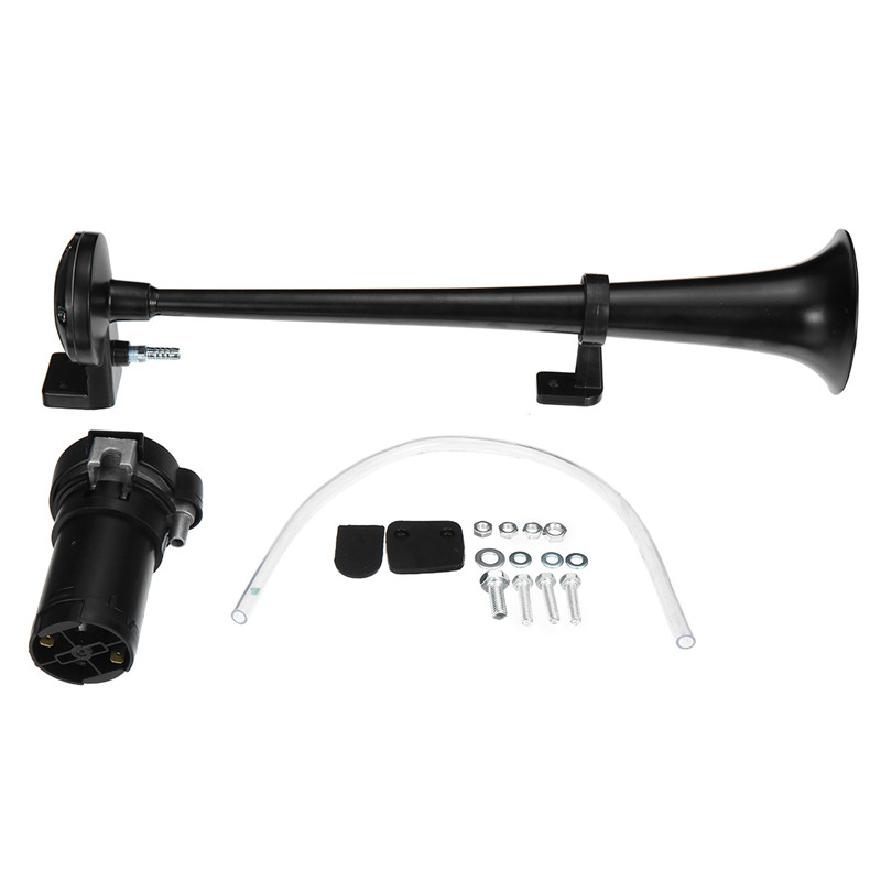 Loud 12 Volt Single Trumpet Air Horn Perfect for Car, Truck, SUV