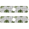 thumbnail image 2 of Coolnut 2 PCS Faucet Splash Catcher, Summer Palm Leaves Microfiber Cloth Kitchen Faucet Absorbent Mat Sink Splash Guard Faucet Mat Sink Water Absorbent Mat for Kitchen, 14"x5", 2 of 7