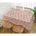 thumbnail image 2 of Peach Fruit Tablecloth Summer Sweet As A Peach Girl Birthday Party Decoration Seasonal Country Farmhouse Kitchen Dining Room Table Decor-60×84 inch, 2 of 5