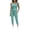 Green, variant on Women's Jumpsuit Summer relaxed fit with pockets casual soft fabric perfect for summer weather ideal for spring fall Black S