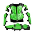 thumbnail image 2 of Nishiyuenyi Kids Motorcycle Guard Suit with Elbow Knee Pads Dirt Bike Gear Riding Protection Green, 2 of 9