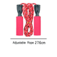 thumbnail image 2 of Cuerda de saltar para entrenamiento, fitness, gimnasio, ejercicio ajustable, cuerda de saltar para adultos, 2 of 5