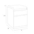 thumbnail image 5 of Hirsh 20 inch Deep Letter Width Mobile Pedestal File Cabinet 2 Drawer Box-File with Seat Cushion, for Home and Office, Charcoal/Black, 5 of 5