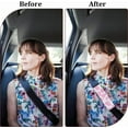thumbnail image 6 of Cow Pattern Nylon Car Safety Belt Cover Rectangle Pink 230x65x13mm, 6 of 6