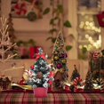 thumbnail image 5 of Event & Party Small Christmas Tree Miniature Desktop Decoration with Base for Festive Celebrations, 5 of 5