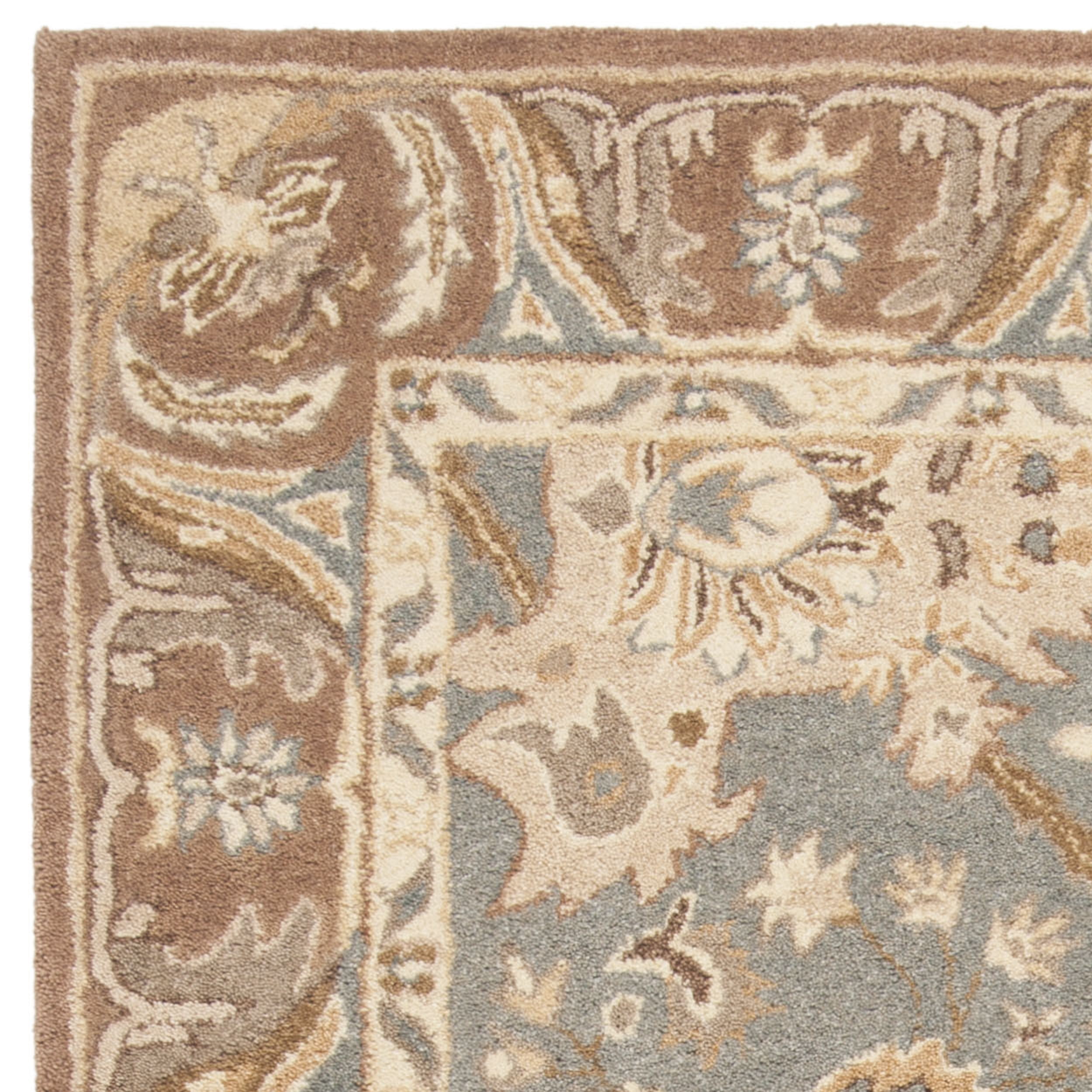 SAFAVIEH Anatolia Sharon Floral Area Rug, Teal/Camel, 5' x 8'