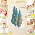 thumbnail image 2 of Coolnut Cute Gingerbread Houses Baby Muslin Washcloths Face Towel, Merry Christmas Snow Burp Cloths Cotton Wipes 5 PCS Infant Wash Cloth for Newborn Boys Girls 12x12 inches, 2 of 6