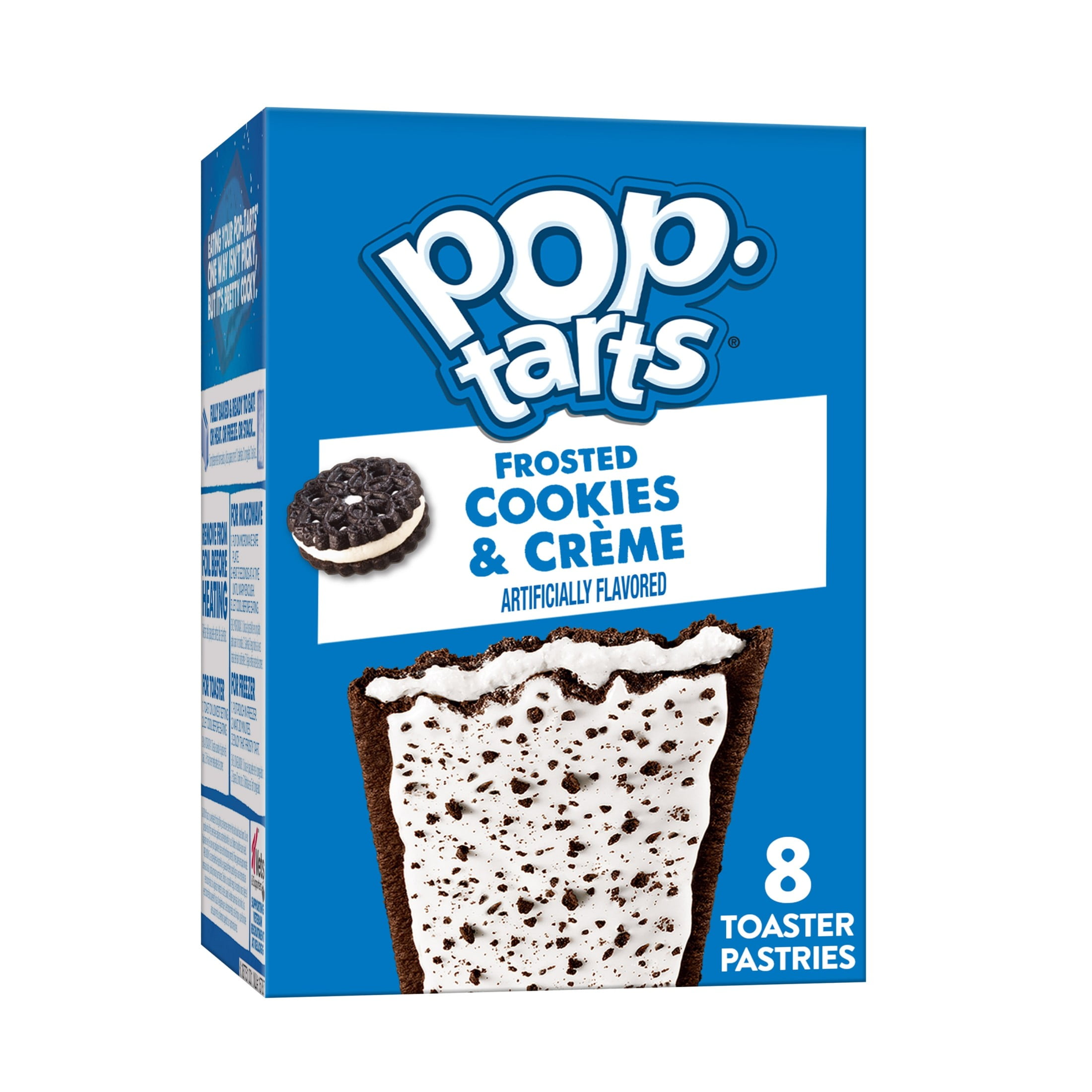 (12 pack) Pop-Tarts Frosted Cookies and Creme Toaster Pastries, Breakfast Foods, Shelf-Stable, 13.5 oz (8 Count)