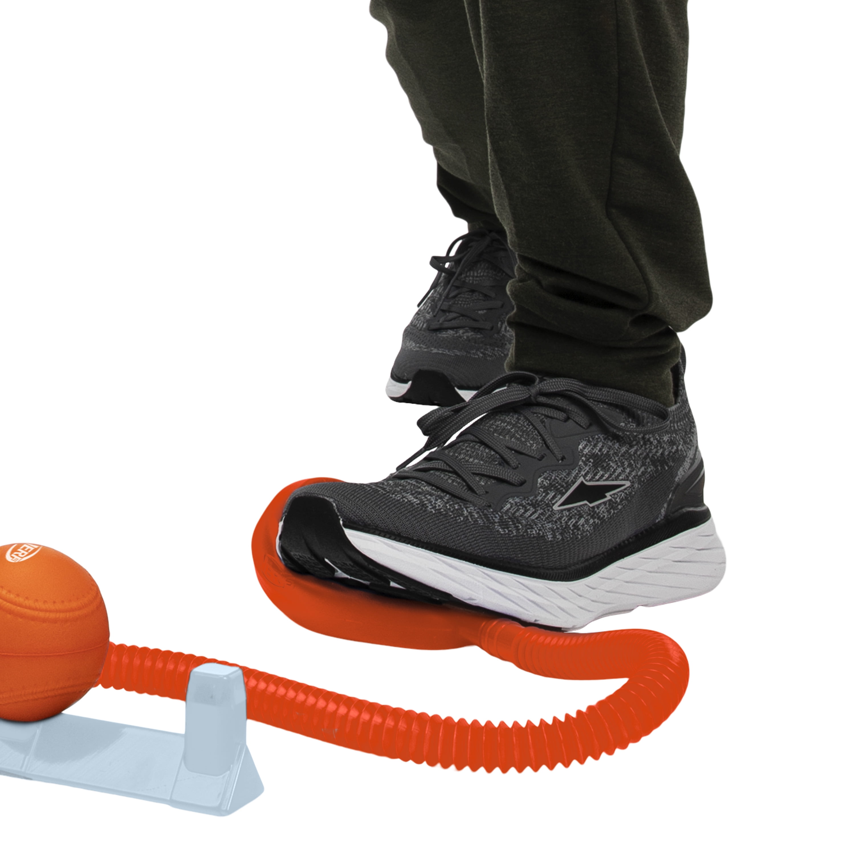 NERF Airtee Baseball Tee - Baseball Stomp Launcher - Includes 21" Plastic Bat & Foam Balls - Outdoor