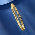 thumbnail image 4 of Ross-Simons Italian 14kt Yellow Gold Cuban-Link Bracelet, Women's, Adult, 4 of 6