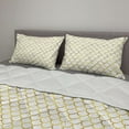 thumbnail image 2 of Fish Scale Comforter & Sham Bedding Set, Simplistic Contemporary Style Japanese Waves with Ombre Color Details, 3 pcs Duvet Set Microfiber Filling Quilt, 5 Sizes, Yellow and White, by Ambesonne, 2 of 4