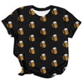 thumbnail image 3 of Men's Casual Short Sleeve T Shirt With Beer Print Comfortable Round Neck Tee For Daily Wear Spring Summer Fall Basic Top, 3 of 3