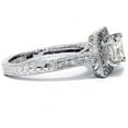 thumbnail image 2 of Pompeii 1 1/4ct Princess Cut Lab Grown Diamond   Halo Engagement Ring White Gold (FG,VS2), 2 of 3