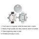 thumbnail image 2 of Spark Plug Space Gauge Measuring Tool - Wire Spark Plug Space Gauge Adjustment Tool Inch And Metric 3 Pack, 2 of 5