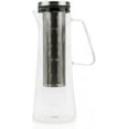 thumbnail image 4 of Cold Brew Coffee Maker Coffee &Tea Pitcher/ Infuser, 1.0L / 34oz Clear Glass Carafe, BPA Free, Odor & Stain Free, Ergonomic Spout, Removable Stainless Steel Filter., 4 of 7