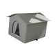 thumbnail image 4 of Casa para gatos al aire libre jinwen cama para perros refugio cálido y aislado Gris L, 4 of 8