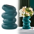 thumbnail image 2 of Simple Plastic Vase 1PC, Dark Green Minimalism Bud Vase, Modern Table Shelf Decor for Flowers, Home Decor Accent,1PC,Clearance Sale, 2 of 9