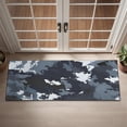 thumbnail image 2 of Dark Blue Camo Irregular Pattern Door Rugs,Washable Non Slip Door Mats Indoor,Decorative Door Mats,Entry Mat Indoor for Entrance,Bedroom,Kitchen,Bathroom,16"x47", 2 of 6