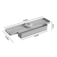 thumbnail image 3 of Alfombrilla de bandeja de recepción de goteo con manija de grifo | Protector de encimera de fregadero de cocina de silicona | Pendiente de 5° Secado rápido Drenante automático | Plegable, 3 of 7