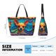 thumbnail image 4 of Easygdp Colorful Textured Chihuahua Bolsa de Viaje de Playa de Gran Capacidad, Bolsa Tote Perfecta para la Playa, Escapadas de Fin de Semana y Viajes, 4 of 7