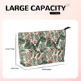 thumbnail image 4 of Lsque Palm Trees and Tropical Pattern Makeup Bag For Women - Corduroy Cosmetic Bags Aesthetic Design Ladies Tote Bag,Women's Pencil Case with Zipper, 4 of 6