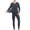 Dark Gray, variant on HBFAGFB Mens Thermals Top and Bottom Set V Neck Underwear Bottoming Shirt Softness Pants Grey Size XL