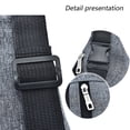 thumbnail image 4 of Riñonera multifuncional para teléfono móvil para hombre, bolsa de pecho para deportes al aire libre, nueva bolsa cruzada de moda para hombre y mujer, gris claro, 4 of 6