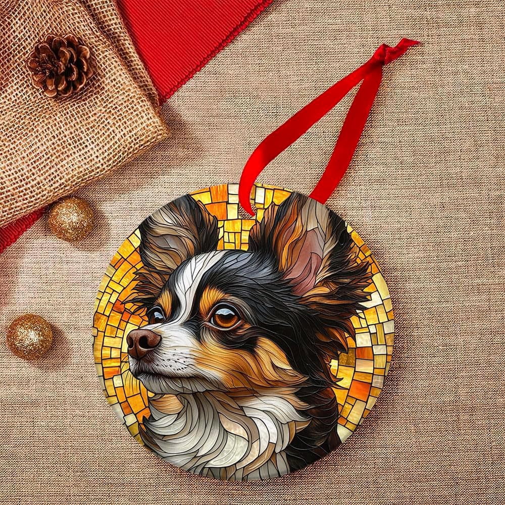 Personalized Christmas Ornaments Tri 4gFVjL (Chihuahua 5)