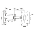 thumbnail image 2 of GlobalTone Universal swivel wall mount for TV PLASMA LCD LED 17"-37", 2 of 2