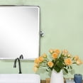thumbnail image 3 of TEHOME Horizontal Farmhouse Chrome Metal Framed Rounded Pivot Rectangle Bathroom Mirror 35x23", 3 of 7