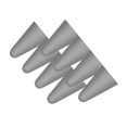 thumbnail image 1 of facefd 8pcs Tablet Pencil Penpoint Protector Pen Point Protective Silicone Cap Case Tablet Pencil Accessories, Grey, 1 of 4
