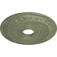 thumbnail image 3 of Ekena Millwork 17 1/2"OD x 3 5/8"ID x 1"P Munich Ceiling Medallion (Fits Canopies up to 5 5/8"), Hand-Painted Athenian Green Crackle, 3 of 6