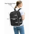 thumbnail image 3 of TSV Mesh Backpack with Pockets, See Through Daypack with Padded Straps for Adults, Black, 3 of 7