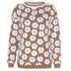 thumbnail image 1 of Gibobby SuéTer Mujer Invierno Suéter de cuello redondo con para mujer, camisa básica de punto holgada de talla grande, otoño e invierno(Caqui,XG), 1 of 4