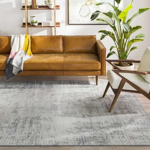 Livabliss Area Rugs for Living Room, 8x10 Monaco Modern Gray Rug, Bedroom Dining Room Home Decor Stain Resistant Carpet (7'10" x 10'2")