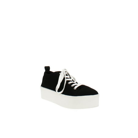 

Aqua | Picky Knit Low-Top Platform Sneakers | Black | Size 6.5
