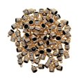 thumbnail image 4 of 100Pcs Tapas de extremos de cordón de plástico Gorra de borla - Cordón de cuero Hebilla Accesorios de joyería para joyas con borlas y Kumihimo - 12mm Macarena Media tapa de cuentas de campana redonda, 4 of 8