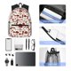 thumbnail image 4 of Disketp Mushroom Mochila Ligera Clásica con Múltiples Bolsillos, Mochila Casual para Hombre y Mujer, Ideal para Escuela, Trabajo y Viajes, 4 of 6
