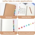 thumbnail image 7 of 208 Pcs A-Z Tabs Alphabet Tabs Index Tabs,Bexikou 8 Sheets Self Adhesive Page Tabs Multicolor Small Tabs for Office Notebooks Contents Dividers (Colorful), 7 of 7