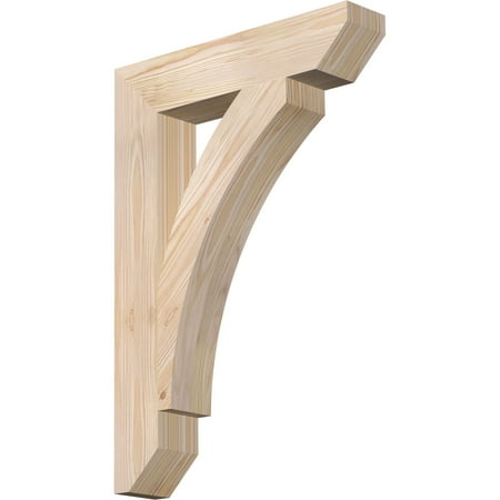 

Ekena Millwork 3 1/2 W x 18 D x 26 H Thorton Slat Smooth Bracket Douglas Fir