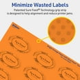 thumbnail image 5 of Avery Printable Oval Labels, Bright Orange, 1.5" x 2.5", 720ct, 5 of 11