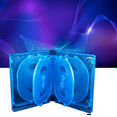 thumbnail image 3 of Caja de almacenamiento de CD (10 unidades, plástico, doble cara, azul), 3 of 7