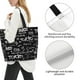 thumbnail image 3 of Balery Travel The World Bolsa Tote Estilo Estético con Cremalleras, Bolsa de Hombro, Bolsa de Compras Grande y Plegable, 3 of 8