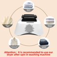 thumbnail image 3 of Portable Clothes Dryer, 1000W Drying Machine for Laundry Double Layers Portable Dryer Stainless Steel Mini Dryer for Apartments Home Dorms Travel RVs with Timer and Fabric Cover Ptalseaw, 3 of 7