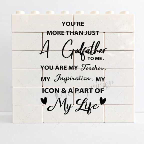 Godmother Godfather Novelty Decorative Sign/Plaque - Gifts from Godson Goddaughter, Thank You Gifts Sign for Shelf Desk Decor, Special Blessings Birthday Christmas Thanksgiving