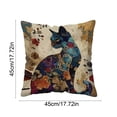 thumbnail image 3 of ddioayh Throw Pillow Cover Animal Print Soft Machine Washable 45x45cm for Sofa Chair Bedroom Home Decor Spring Easter Pet Theme Decorative Gift Idea, 3 of 6